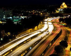 Fototapeta na wymiar Freeway Motion Blur