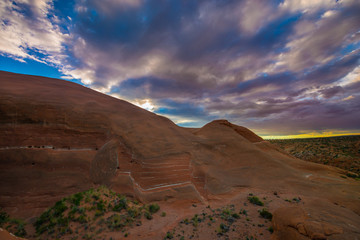  Beautiful Sunset at Cave Point, Grand Staircase - Escalante Nat