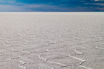 Fototapeta na wymiar Salt plain Salar de Uyuni, Bolivia