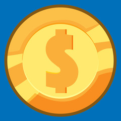 Vector Gold Coin.