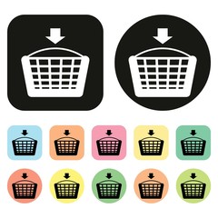 Shopping basket icon. Shopping cart icon. Shopping. Cart. Vector