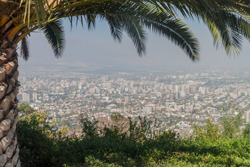 Aerial view of Santiago de Chile