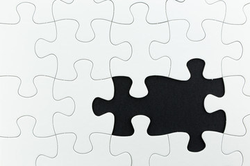 Obraz premium jigsaw puzzle use for business background