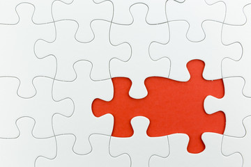 jigsaw puzzle use for business background