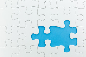 jigsaw puzzle use for business background