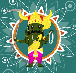Fototapeta premium Yamraj Blessing - Indian God of Death