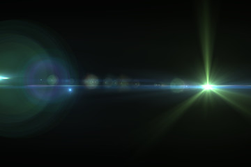 Lens flare effect