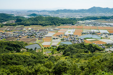 日本の田園地帯