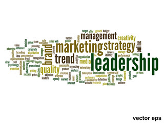 Vector conceptual business word cloud
