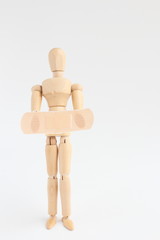 デッサン人形と絆創膏