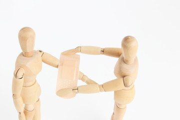 デッサン人形と絆創膏