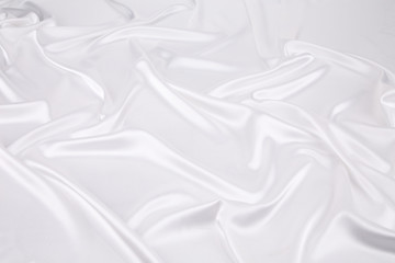 Obraz premium White silk drapery. 