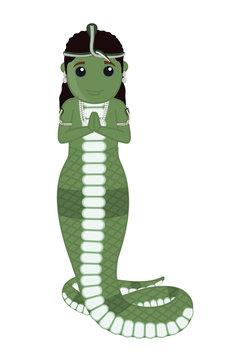 Cartoon Naag Devta - Snake God