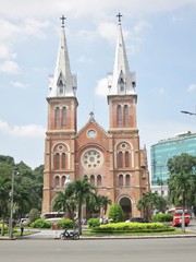 Fototapeta na wymiar Saigon Notre-Dame Basilica