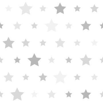 Abstract Seamless geometric pattern with stars on a white backgr