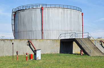 Gas container of the power station