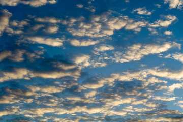 Obraz premium Sunset Sky with Clouds