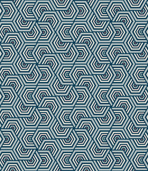 geometric blue seamless pattern