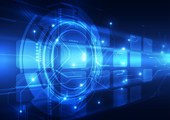 vector digital technology concept, abstract background