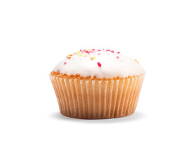Cupcake isolated on white background
