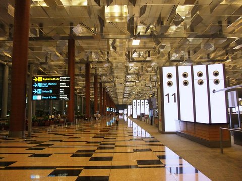 Changi Airport in Singapore
