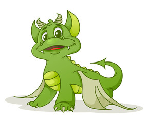 Cute cartoon dragon