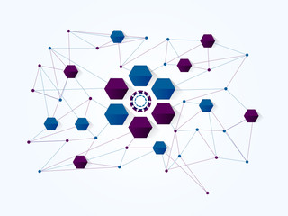Network technology background.Vector illustration EPS10