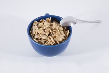cornflakes in bowl