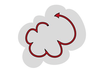chmura,kształt,ikonka,symbol,pogoda