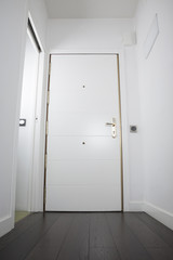 white interior door
