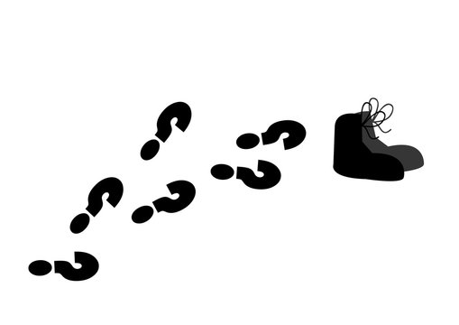 znak zapytania,znaki,ślady,buty,clipart,klipart