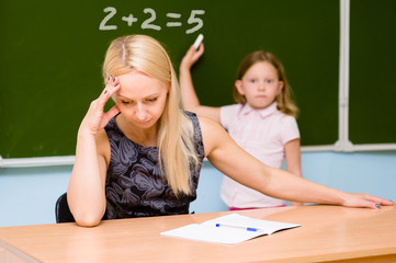 teacher tired of stupid student