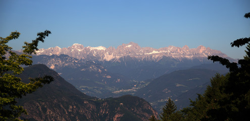 Mountain Range in the dolomites