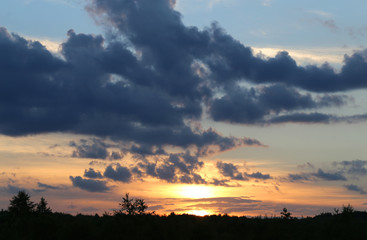 Photo sunset sky