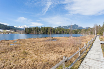 Fototapeta na wymiar Lake Schwarzsee