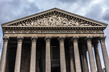 Eglise de la Madeleine - temple to glory of Napoleon army. Paris