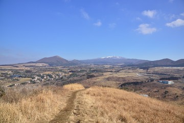 View from SaeByeol Volcanic Cone in Jeju Island