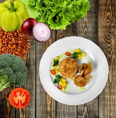 Chop, Cutlet, Grilled.