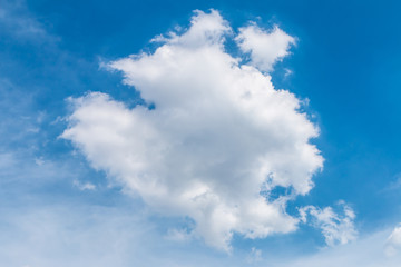 Sky and white cloud background