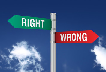 right wrong