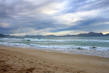 Can Picafort,Meer,Mallorca, Sonnenaufgang!