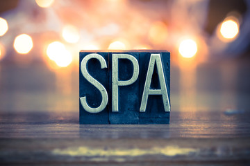 Spa Concept Metal Letterpress Type