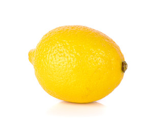 Yellow Lemon isolated on the white background