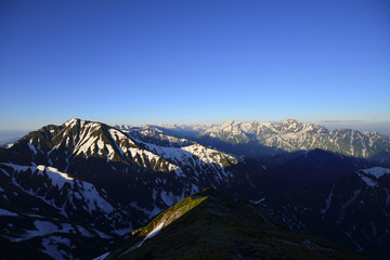 五竜岳と立山連峰