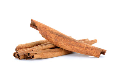 Cinnamon isolated on the white background