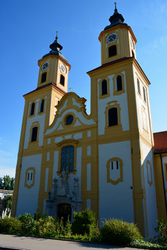 Kirche in Rebdorf, Bayern, Deutschland