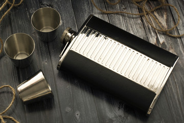 Flask for cognac