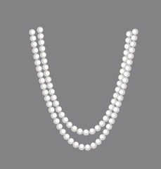 Pearls Necklace Clipart - 85928108