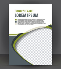 Magazine, flyer, brochure, cover layout design print template