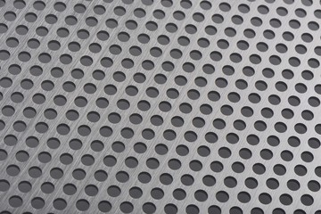 detail texture of aluminum plate with hole